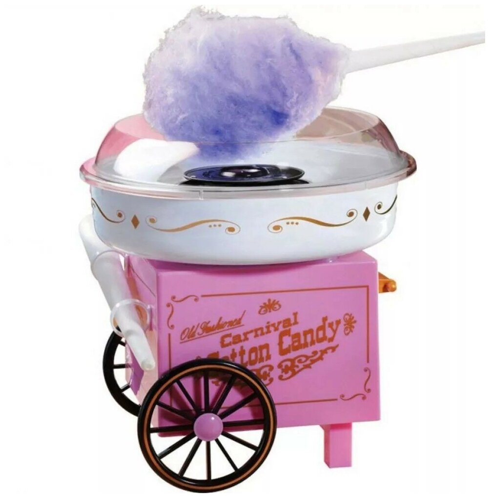 Аппарат для сахарной ваты, приготовление и изготовление для дома "Cotton Candy" - фотография № 3