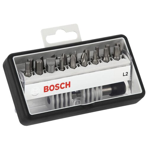 набор бит bosch 32шт ph pz t s hex th 25мм 063 Набор бит BOSCH 2.607.002.568, 18 предм.