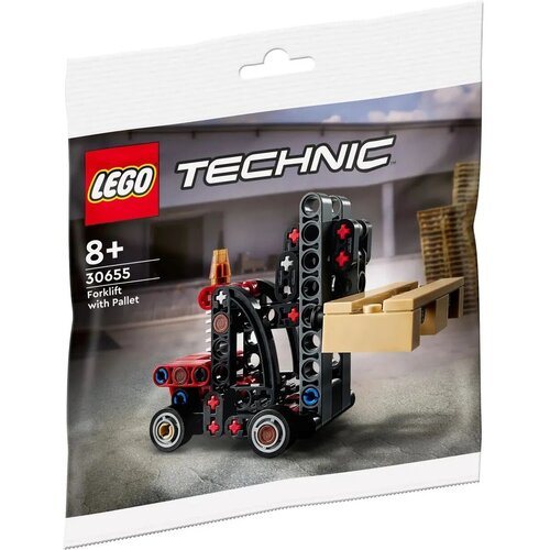 конструктор lego technic 42079 сверхмощный вилочный погрузчик 592 дет Конструктор LEGO Technic 30655 Вилочный погрузчик с поддоном