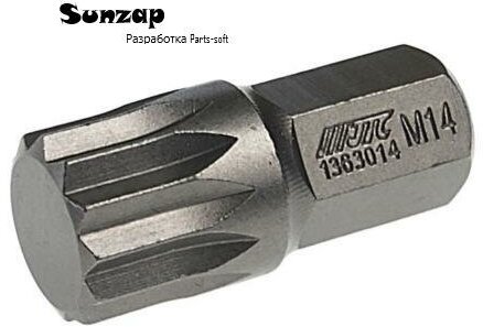 JTC JTC1363014 Вставка 10мм spline м14х30мм