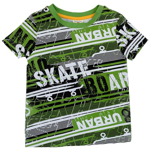 фото Футболка button blue, размер 116, зеленый