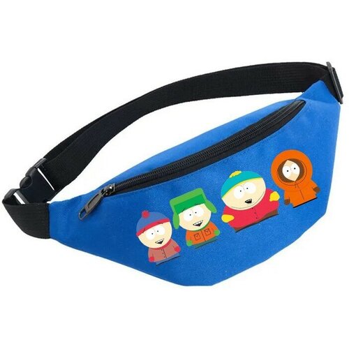 фото Сумка поясная noname, голубой