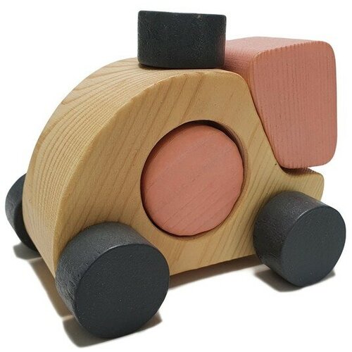 каталка деревянная машинка для детей Развивающая игра Каталка: Круг IG0605
