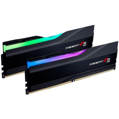 Модуль памяти GSkill Trident Z5 RGB DDR5 6400MHz PC5-51200 CL32 - 64Gb Kit 2x32GB F5-6400J3239G32GX2-TZ5RK 3147900₽