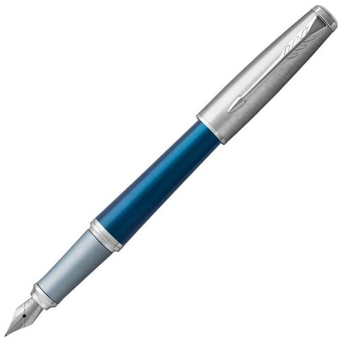 Ручка перьевая PARKER Urban Premium Dark Blue CT, корпус темно-синий, хромированные детали, синяя, 1931563