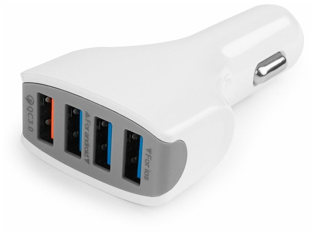 Cablexpert Адаптер питания 12V;5V 4-USB, поддержка quick charge 3.0 MP3A-UC-CAR18