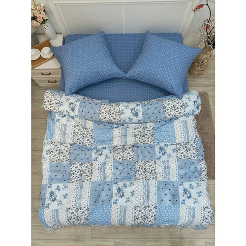 белый, голубой