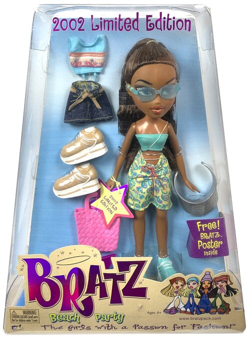 Кукла Братц Саша из серии Пляжная вечеринка 2002 Bratz Beach Party Sasha