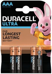 Батарейка DURACELL ULTRA AAA/LR03-4BL