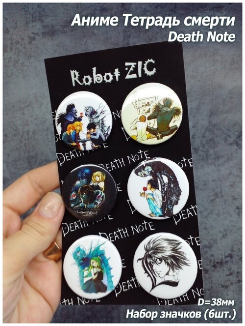 Комплект значков Robot ZIC, черный