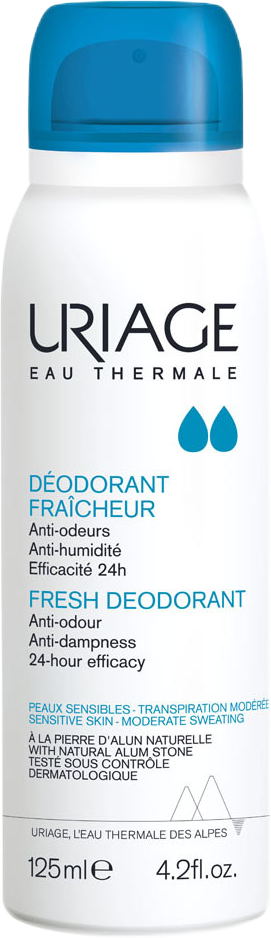 Uriage Deodorant Fraicheur дезодорант-спрей освежающий с квасцовым камнем спрей 125 мл 1 шт