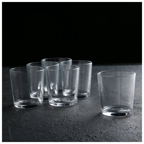 Набор стеклянных стаканов «Ода», 250 мл, 6 шт(6 шт.) посуда осз набор для завтрака дисней жасмин 3 предмета