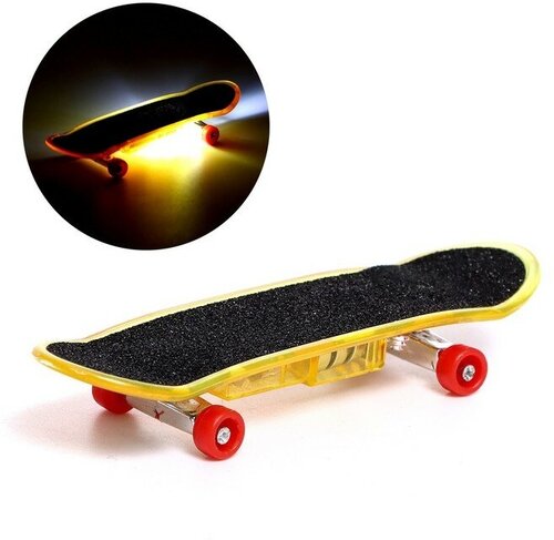 FlashMe Пальчиковый скейт «Тони», со световыми эффектами, микс