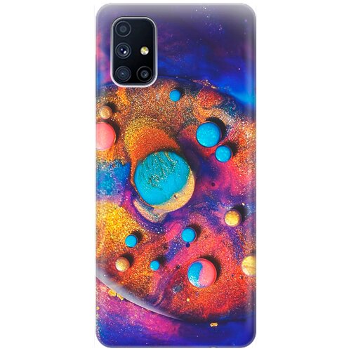 фото Re:pa накладка transparent для samsung galaxy m51 с принтом "красочные капли"