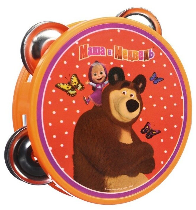 Музыкальная игрушка "Бубен: Маша и Медведь"