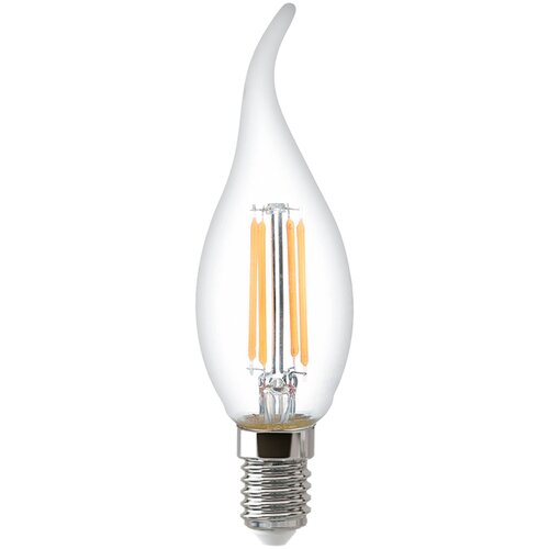 Лампа светодиодная филаментная Thomson E14 7W 2700K свеча на ветру прозрачная TH-B2075