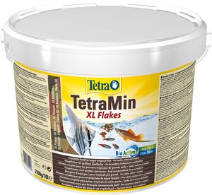 Корм Tetra TetraMin Flakes XL 10 л, хлопья для всех видов крупных рыб