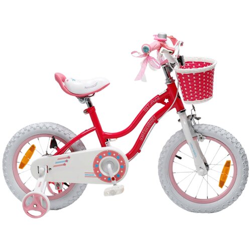 Детский велосипед Royal Baby Star Girl 12 розовый (требует финальной сборки) велосипед royal baby mars 14 сине белый 2023г требует финальной сборки