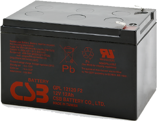Аккумуляторная батарея для ИБП Csb GPL12120, 12V 12Ah (GPL12120)