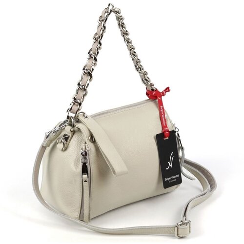 фото Сумка мессенджер sergio valentini sv-1630-а л.грей, фактура гладкая, серый