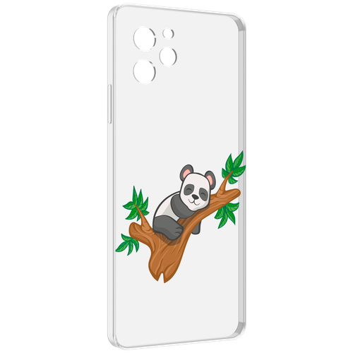 Чехол MyPads панда-на-деревце для Huawei Nova Y61 / Huawei Enjoy 50z задняя-панель-накладка-бампер