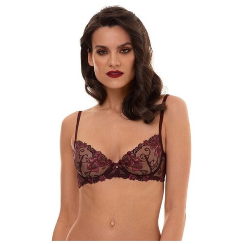 фото Бюстгальтер laete, размер 85b, бордовый