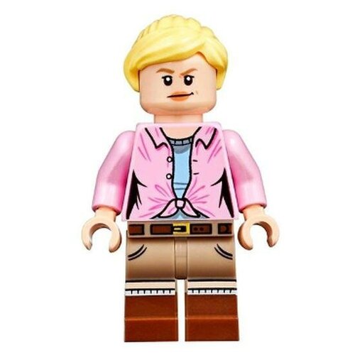 Минифигурка Лего Lego jw056 Ellie Sattler - Ponytail and Swept Sideways Fringe lego jurassic world атака гиганотозавра и теризинозавра