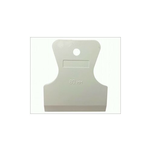 3-ON Шпатель резиновый, 80 мм, белый, эконом,(цена за шт.) 02-04-308