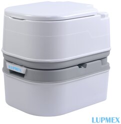 Биотуалет для дачи и дома LUPMEX 79002 с индикатором, био туалет походный, переносной, жидкостной