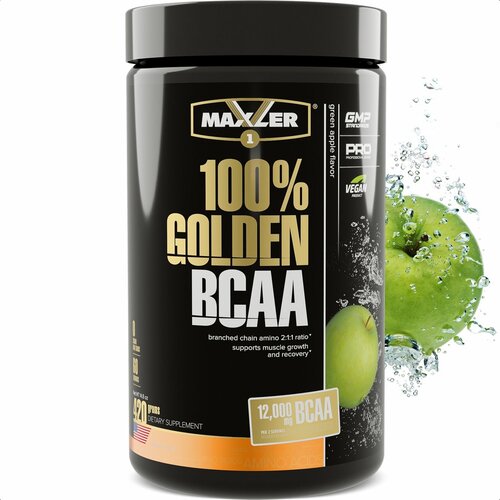 BCAA Maxler 100% Golden, зеленое яблоко, 420 гр. аминокислотный комплекс maxler bcaa powder eu зеленое яблоко 1000 гр