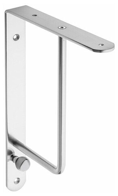 Угловой кронштейн (195*250*28 мм), хром, 2 шт. — фото 1