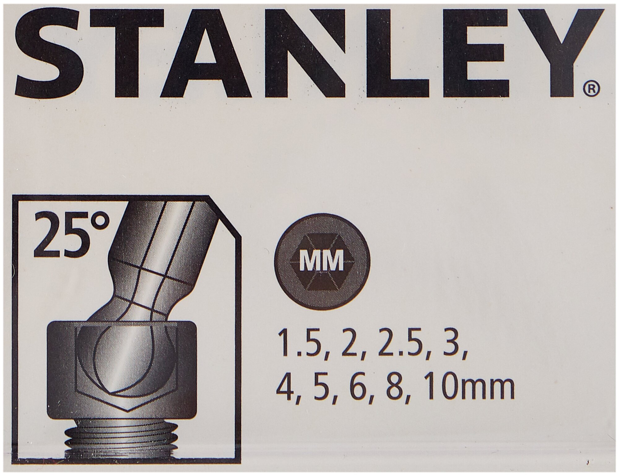 Ключи имбусовые Stanley 0-69-256 - фото №2