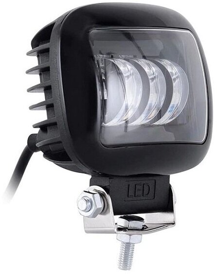 Фара доп. светодиодная WL-330 (кв. мет. корп, LENS, 3 LED, 45W) Вымпел 5204