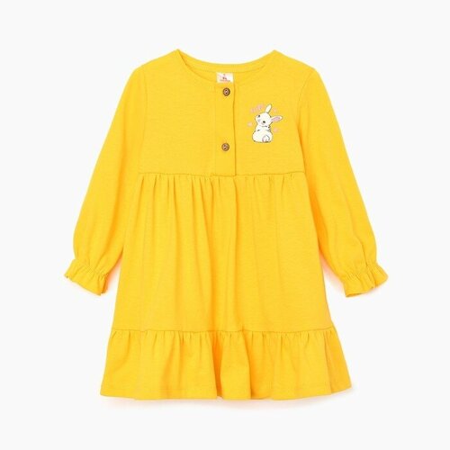 Платье для девочки, цвет жёлтый, рост 104см футболка для девочки цвет серый рост 104см