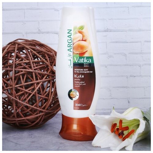 Dabur Кондиционер для волос Dabur VATIKA ARGAN "Мягкое увлажнение", 200 мл