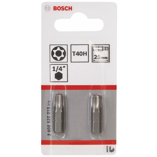 Бита Extra Hard T40H, Security-Torx 25мм BOSCH, 2шт