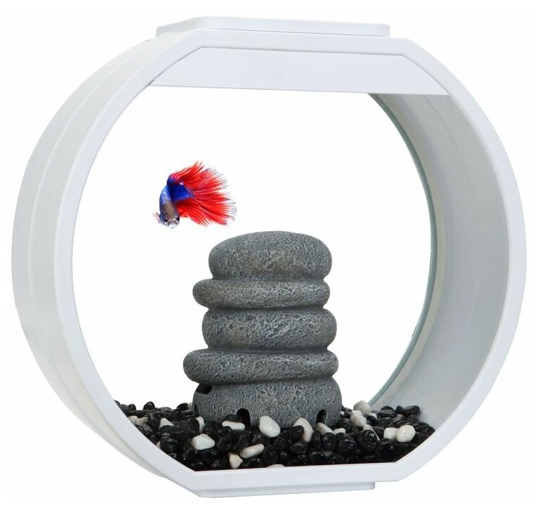 Аквариум для рыб AA-Aquariums Deco O UPG, белый, 10 л, 335*136*310 мм - фотография № 5