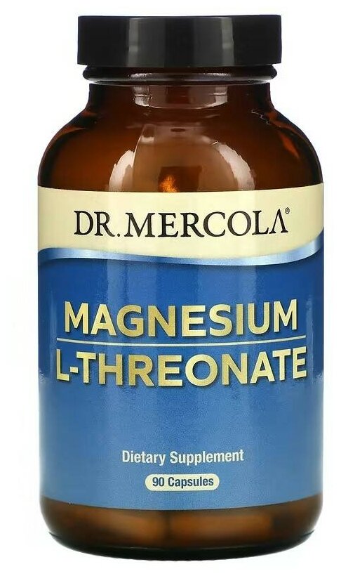 Капсулы Dr. Mercola Magnesium L-Threonate, 440 г, 90 шт.