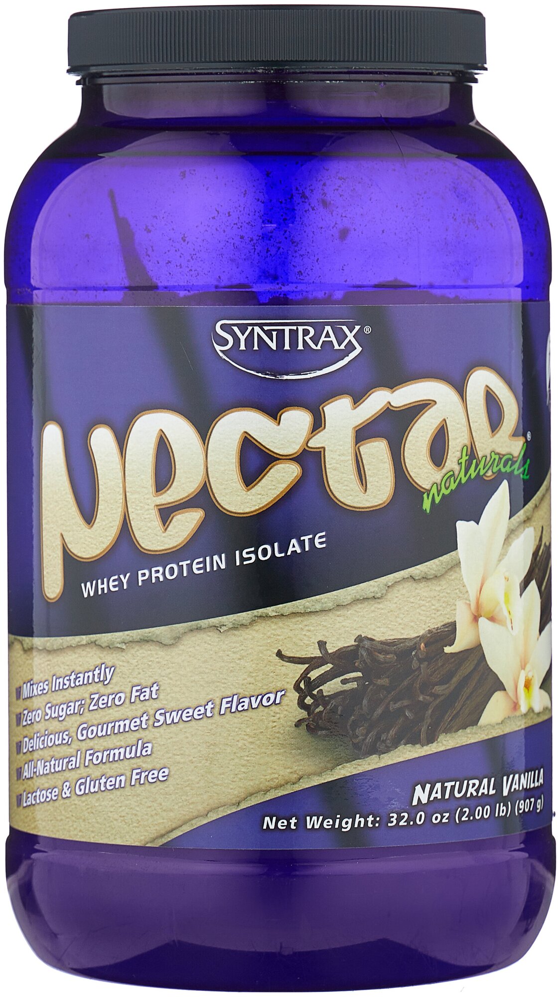 Протеин SYNTRAX Nectar Natural 2lb Vanilla