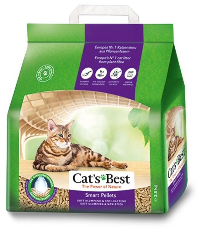 Cat`s Best Наполнитель Cat's Best Smart Pellets 5 кг/10 л