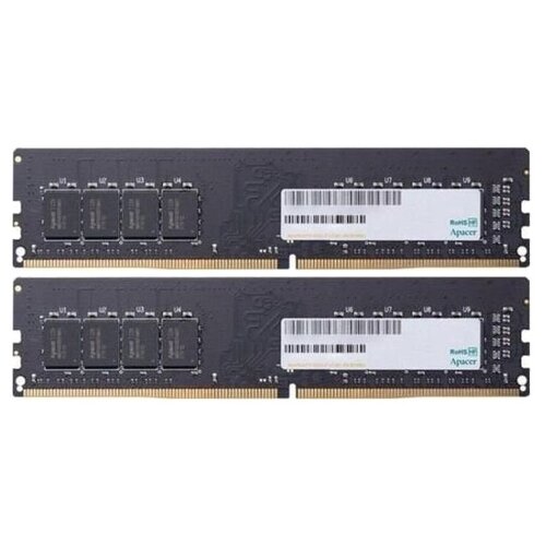 комплект памяти ddr4 dimm 32gb 2x16gb 2666mhz basetech btd42666c19 16gn k2 Оперативная память Apacer 32 ГБ (16 ГБ x 2 шт.) DDR4 2666 МГц DIMM CL19 AU32GGB26CRBBGH