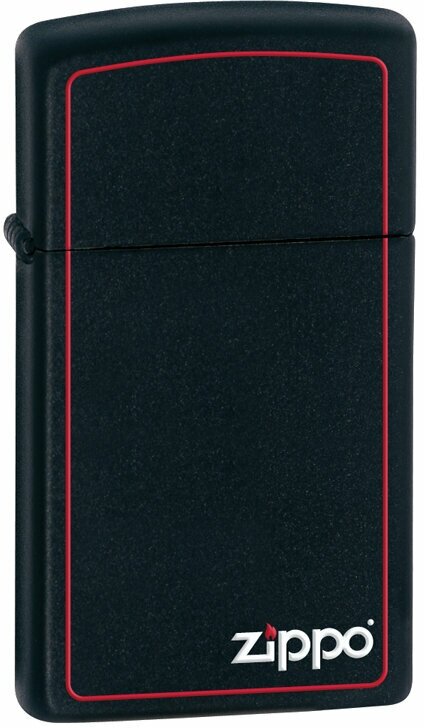 Зажигалка бензиновая Slim Zippo 1618ZB Black Matte