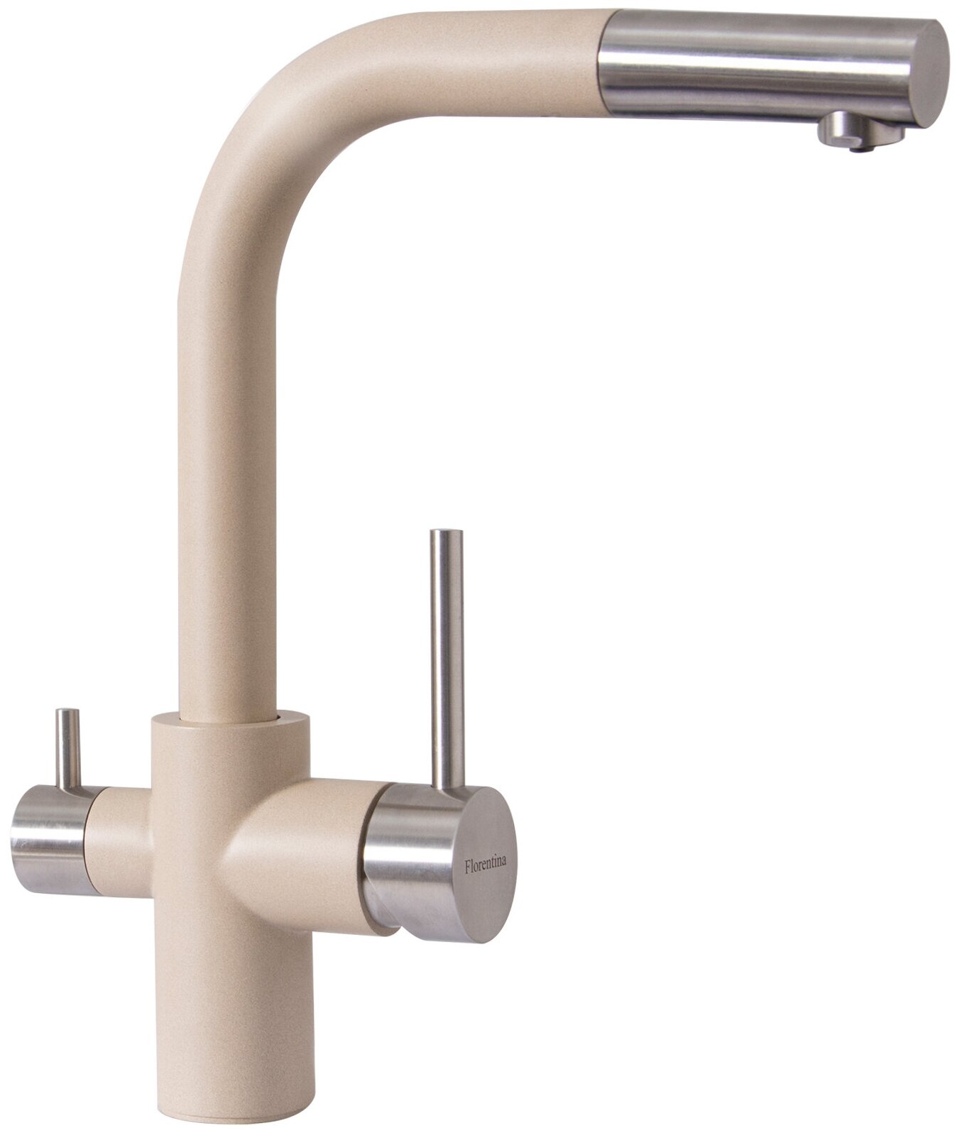 Смеситель для кухни Florentina Кристалл Антрацит