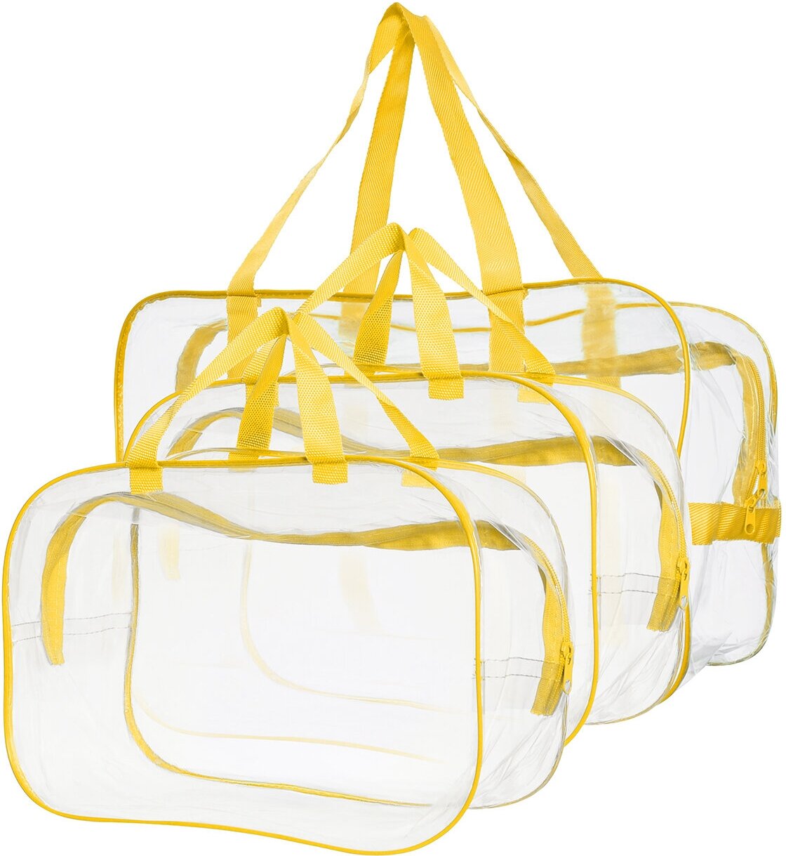 Усиленная сумка в роддом, готовая для мамы и малыша "здравствуй, мама!", цвет желтый, набор из 3 шт.