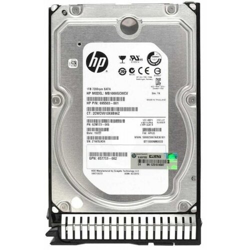Жесткий диск HP MB1000GCWCV 1Tb 7200 SATAIII 35 HDD 1961000₽