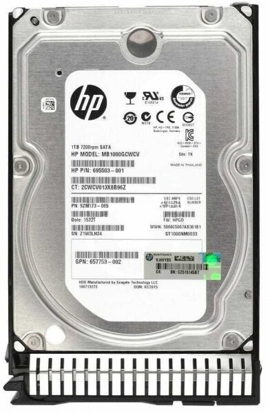 Жесткий диск HP MB1000GCWCV 1Tb 7200 SATAIII 3.5" HDD