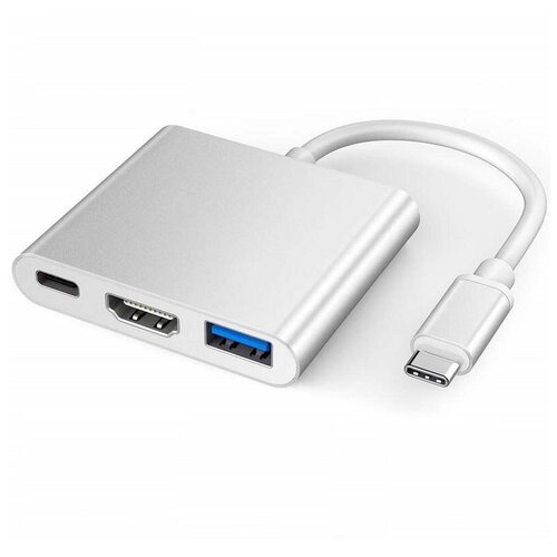 Type-C HUB переходник USB30 - HDMI - Type-C 70100₽