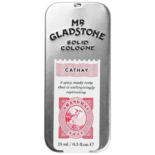 Одеколон мужской Mr. Gladstone, Cathay, твердый, 15мл