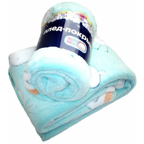 фото Плед baby nice velsoft 75х100 см "птички", голубой