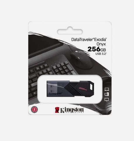 Изображение товара USB флешка Kingston 256Gb DataTraveler Exodia Onyx USB 3.2 Gen 1